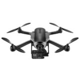 Drone with Camera Isolated on Empty White Background: 3D Rendering